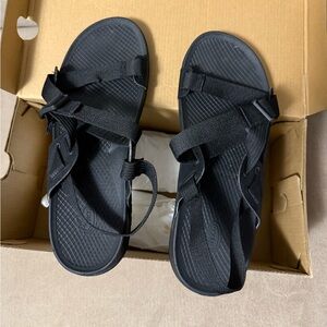 Chaco Black Lowdown Sandals